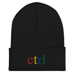 Black SZA Ctrl Cuffed Beanie