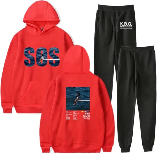 Mens Sza red Tracksuit