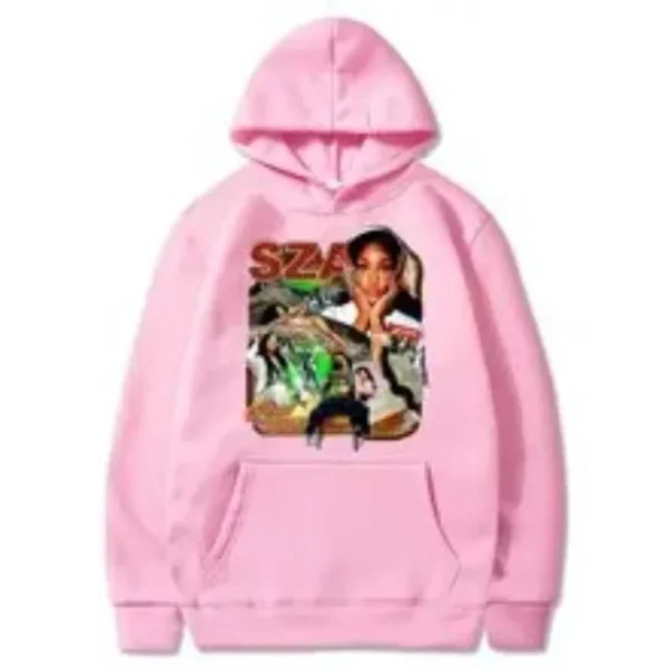 Pink SZA Graphics Hoodie