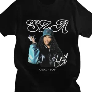 SZA Ctrl Black Shirt