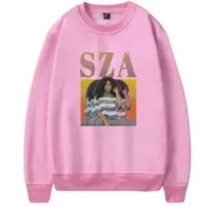 SZA O-Neck Pink Sweatshirt