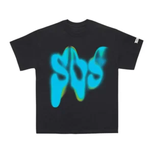 SZA – SOS Glow Tee (Black)