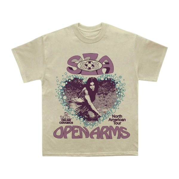 Sza – Open Arms Tour T-Shirt (Sand)